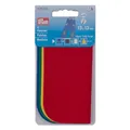 Prym 929220 Patches Köper, Reparaturpatch, 13 x 13 cm, rot, gelb, grün, blau