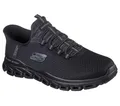 Skechers Glide-Step Noxus Herren-Sneaker, freihändig, Schwarzes Mesh-PU, 46 EU