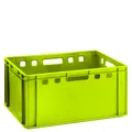 Fleischkiste E3 Fleischerkiste Hellgrün 60x40 Lagerkiste Eurobox Metzgerkiste