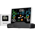 Bresser Funk-Wetterstation mit Rahmenlosem Display Schwarz