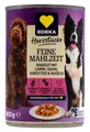 Herzstücke Feine Mahlzeit Ragout mit Lamm, Huhn, Karotten & Nudeln Hundefutter, 12er Pack (12 x 400g)