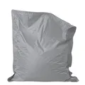 Bean Bag Bazaar Sitzsack Kinder, Grau, Outdoor Sitzsack mit Füllung, Wasserabweisender Stoff, 120cm x 100cm, Kinder Sessel für Draußen und Drinnen, Garten Sessel, Kinderzimmer, Spielzimmer, Garten