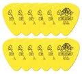 Starke Tortex Gitarre Plektren 0,73 mm in Standard Form im 12er Pack, Yellow