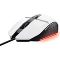 Trust Gaming GXT 109B Felox Gaming Maus mit 6 Programmierbare Tasten, Mehrfarbige LED-Beleuchtung, 200-6400 DPI, USB Kabel 150 cm, PC Maus mit Inte... - Weiß