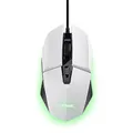 Trust Gaming GXT 109W Felox Gaming Maus mit 6 Programmierbare Tasten, Mehrfarbige LED-Beleuchtung, 200-6400 DPI, USB Kabel 150 cm, PC Maus mit Integrierte Software für Computer/Laptop - Weiß