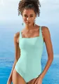 Badeanzug "Cana", unifarben mit Shaping-Effekt, Gr. 48 - Cup F, hellblau Cup F
