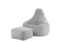 icon Sitzsack Sessel mit Rückenlehne aus Cord „Dalton“ mit Hocker (Spar-Set, 1 x Sitzsack, 1 x Fußhocker), Sitzsack XXL, Gaming Sitzsack, Made in Germany, Erwachsene & Kinder