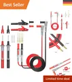 Multimeter Messleitungen Set 4mm Bananenstecker mit 8 austauschbaren Prüfspitzen