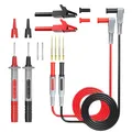Multimeter Messleitungen Kit, 4mm Bananenstecker, 8 Ersatznadeln, Krokodilkle...