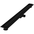 LuxeBath Duschrinne, Schwarz, Metall, Rechteckig, 13.9x7.8x94 cm, Badezimmer, Baden & Duschen, Duschtasse