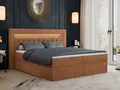MKS MÖBEL Boxspringbett Gold 6 (Set, Packung, Polsterbett, Kopfstütze, T30-Schaum, 7 Härtezonen), mit Bettkästen, Doppelbett mit Multipocket-Matratzen