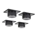 SOTECH 4er Set Möbelfuss Golf II Ø 50 mm Gleitfuss Sofafuss Sockelfuss Möbelgleiter schwarz verstellbar