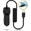 Auto Ladekabel für Huawei P40 Schnell Ladegerät USB-C Daten Kabel Typ C Schwarz - Schwarz