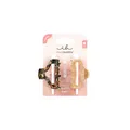 invisibobble - CLIPSTAR Golden Roar Haarclip-Set - 2 Medium Hair Claws - Elegante, mittel-große Haarspangen mit Leo-Muster für sicheren Halt - Trendiger Look, sicherer Halt, gesundes Haar