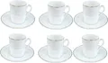 Schäfer Espresso-Service Kaffeetassen-Set 12-teiliges Espresso-Set 80 ml Volumen