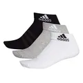 adidas Unisex 3 Paar Cushion Ankle Socken, Medium Grey Heather/White/Black, M EU