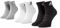 Socken 3 Paar Cush Ank Mgreyh/white/black Herren Größe 39-42