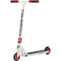 STAR SCOOTER Freestyle Aluminium Jump Stunt Scooter ab 7 - 8 Jahre | 110mm Professional Trick Roller | Weiß Rot - Weiß/Rot