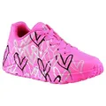 Skechers UNO LITE-METALLIC LOVE Sneaker, Keil,-Schnürschuh, Skech-Air Funktion, Größenschablone zum Download rosa 34 EU