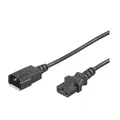 MUSIC STORE, 1m, Kaltgeräte-Kabel, Verlängerung, Schwarz, Netzkabel, PVC