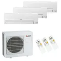 Mitsubishi Electric Klimaanlage Basic Wandgerät Multisplit Set 3 x 2,5 kW /