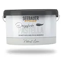 SEEBAUER diy Pastellfarbe PASTELLA Grau 2,5L (Natural Linen) Edelmatte Wandfarbe Hellgrau - Innenfarbe sehr hohe Deckkraft - Matt, Abwaschbar und Tropffrei
