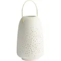 Uyuni Ceramic Lantern 15x24cm weiß