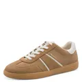 Tamaris Damen Low-Top Sneaker, Frauen Sneaker,Wechselfußbett,Turnschuhe,Laufschuhe,schnürschuhe,schnürer,Business,Freizeit,rot,Taupe,41 EU