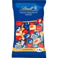 Lindt Minischokolade Swiss Premium Minis, Mix, Mini-Riegel, ca. 145 Stück, 1000g
