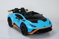Elektro Kinderauto Lamborghini Huracan STO - lizenziert - 12V7A Akku, 2 Motoren- 2,4Ghz Fernsteuerung, MP3, Ledersitz+Eva (Blau)