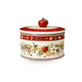 Villeroy & Boch - Winter Bakery Delight Mittelgroße Vorratsdose, Gebäckdose Weihnachten, Keramik Keksdose Mittel, Plätzchendose, Weihnachtsdose, Dose, Box, Süßigkeiten Aufbewahrung, Premium Porzellan