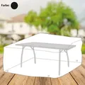 Buri - Abdeckhaube Anthrazit Für Tisch Eckig Schutzhülle Möbelabdeckung 150x100x75cm