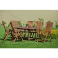 MERXX Gartenmöbelset "Cordoba", 6 Sitzplätze, Eukalyptusholz - beige
