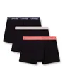 Calvin Klein Herren 3er Pack Boxershorts Trunks Unterwäsche, Schwarz (Black W Shoreline Wb/Black W Fresh), M