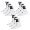 adidas 9 Paar CSH CREW 9p Tennissocken Sportspocken Unisex, Farbe:White, Socken & Strümpfe:49-50