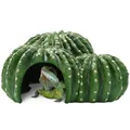 Navaris Reptilien-Versteck - Schildkrötenhaus - Terrarium Deko Kaktus - Terrarium Zubehör - Schildkröten Zubehör - Höhle für Reptilien - Polyresin