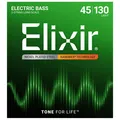 Saiten E-Bass Elixir Nanoweb 5-String Light Long Scale .045-130 Bass Saiten NEU