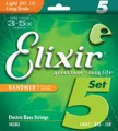 Elixir Bass Nanoweb Nickelwound 14202 - Light - 45-130
