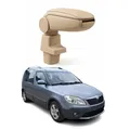 Mittelarmlehne Armlehne für Skoda Roomster 2006-2015 PU-Leder ABS Beige