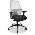 TopStar Drehstuhl Comfort SY Stoff Schwarz, Weiß Schwarz /