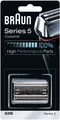 Braun Series 5 Ersatzscherkopf 52S, 5000er Serie, silbernes Scherteil