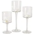 BOLTZE Teelichthalter B./2 3 tlg Set Windlicht Nordy - 2024999 weiß