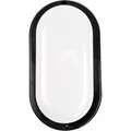 LUXULA Feuchtraumleuchte IP65 CCT 3000K-6500K Warm- Kaltweiß Ovalleuchte 12W Kellerlampe 1080lm Garagenleuchte Außenleuchte Schwarz