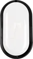 LUXULA LX300236 - Kellerlampe oval schwarz, 12W, 1080lm, CCT, IP54