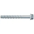 fischer UltraCut FBS II 10x120 65/55/35 US, leistungsstarke Betonschraube (50 Stk.), Schraube für den Innenbereich, Sechskantschraube zur sicheren Befestigung in Beton & Mauerwerk, grau