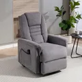 TV-Sessel DUO COLLECTION "Granada mit elektrischer Aufstehhilfe", grau, B:78cm H:113cm T:93cm