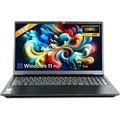 Lenovo - Laptop mit Intel Celeron N4500 2x2.80 GHz - 15.6 Zoll Full HD - 16GB RAM - 512GB SSD - Bluetooth - USB 3.2 - WLAN - Win 11 Pro - Greed Tasche - Schwarz