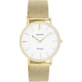 Oozoo Armbanduhr gold Edelstahl Vintage Series Damen-Herren Analog-Quarzuhr UOC9910A - Gold