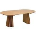 Esstisch mit Auszug Osaka Ø 120/ 200 cm Holz Beige Natur 120
