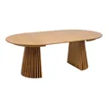 ebuy24 Esstisch ausziehbar Osaka rund 2 Einlegeplatten Ø 120 cm 160 - Eiche